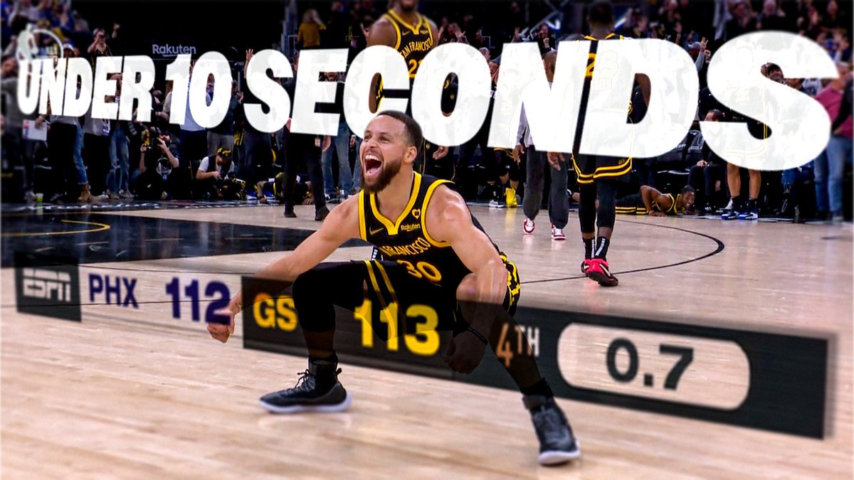 Stephen Curry never shies away from clutch moments ‼️ Watch every shot by Stephen Curry with under 10 seconds left that led to a Golden State Warriors victory.