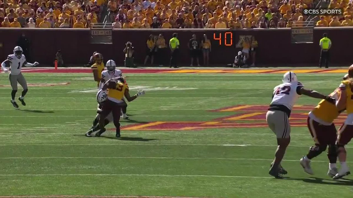 Isaac Smith used the hit stick on this one.