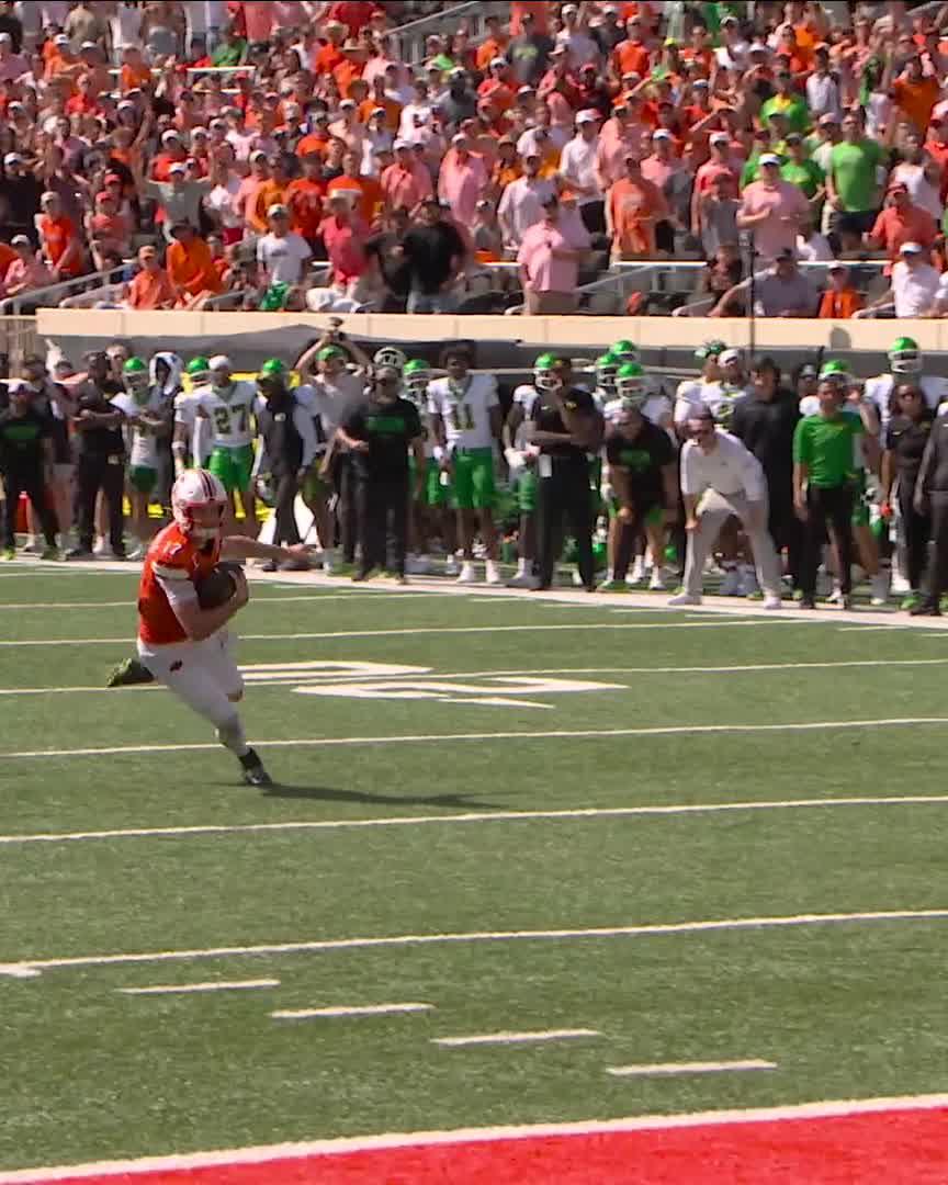 Drew Mestemaker FLEW on the touchdown 😱