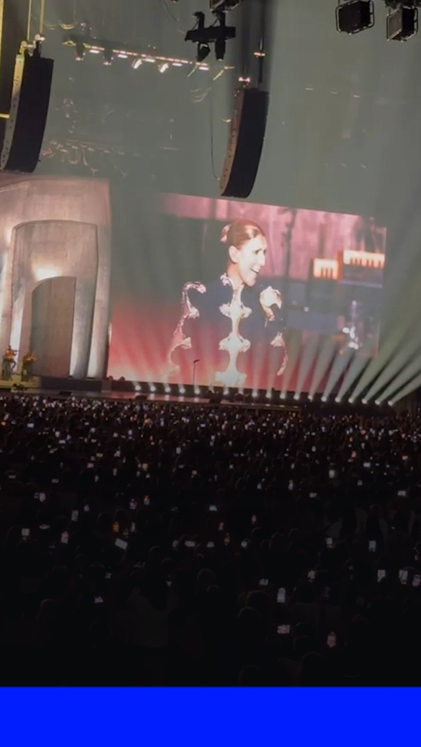 Céline Dion chante "My Heart Will Go On" lors de son concert à Paris