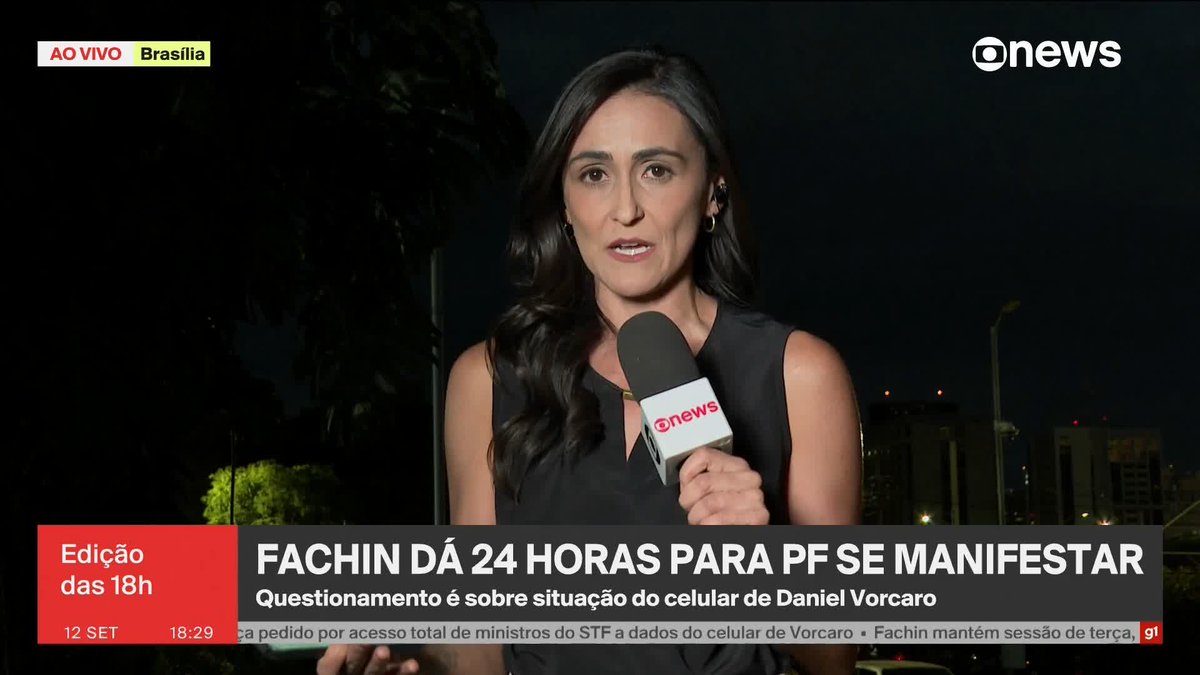 Fachin dá 24 horas para PF prestar informações sobre celular de Vorcaro. Determinação vem após ministros cobrarem acesso a todo conteúdo do aparelho do ex-banqueiro. ➡️ Assista ao #JornalGloboNews na TV e no Globoplay
