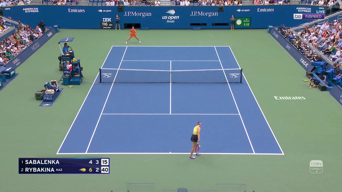 🎾 التعادل في الأشواط يسيطر على المجموعة الثانية من نهائي فردي السيدات #بطولة_أمريكا_المفتوحة_للتنس