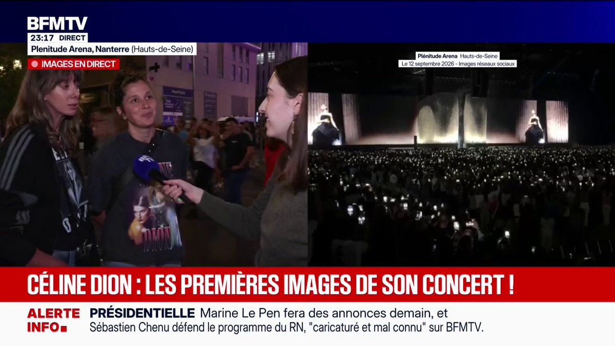 "Exceptionnel": les premières réactions des fans à la sortie du concert de Céline Dion à Paris