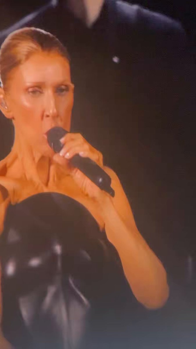 Celine Dion performs “Pour que tu m'aimes encore” as she returns to the stage for her first concert in 6 years.