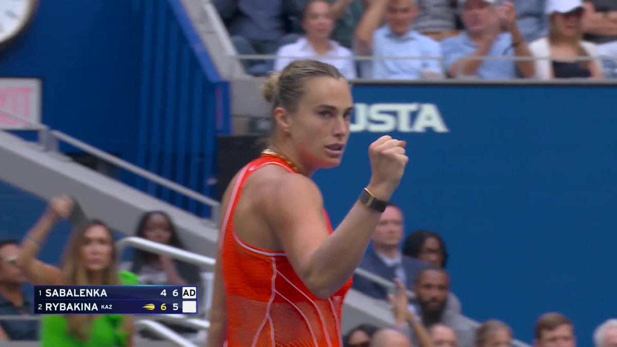 ARYNA SABALENKA SNATCHES THE SECOND SET 7-5!
