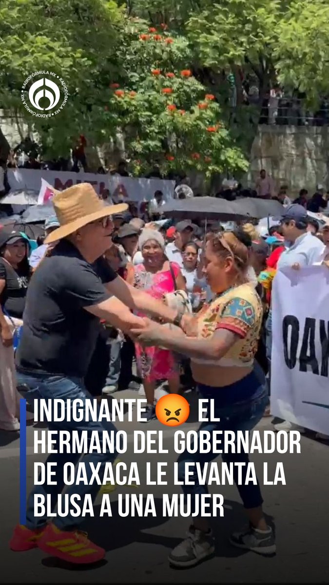 ¿Quién le dijo que eso sería gracioso? 😡 Noé Jara, hermano del gobernador de Oaxaca, genera indignación al levantarle la blusa a una mujer mientras bailaban.