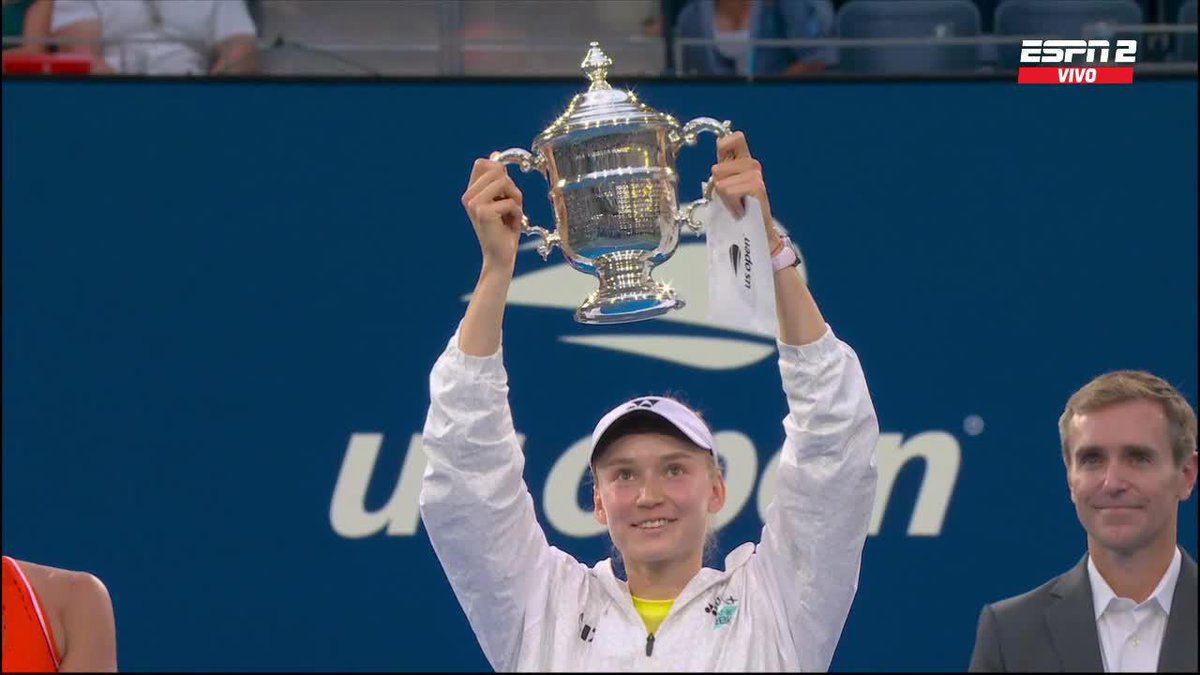 ¡CON USTEDES, LA NUEVA CAMPEONA DEL #USOPEN! 🏆🇰🇿