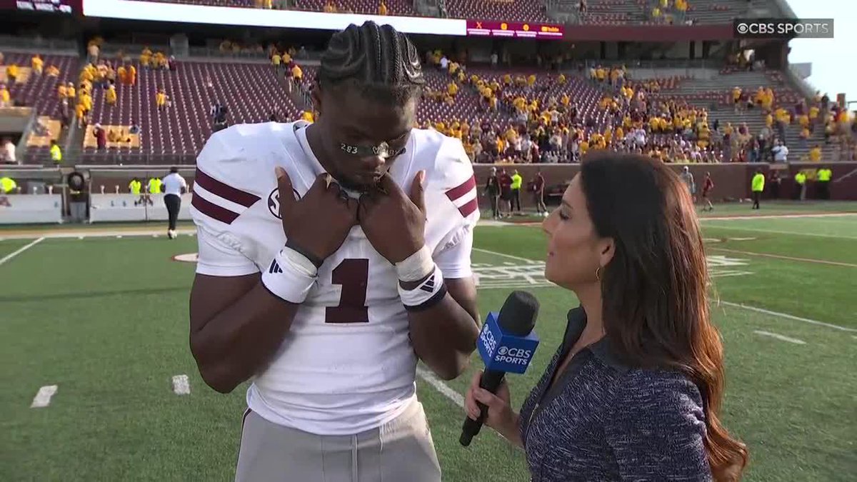 Kamario Taylor had a huge game and Mississippi State Football won big. He's still not satisfied. Jenny Dell