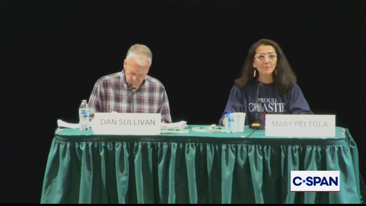 U.S. Senate candidate Rep. Mary Peltola (D-AK) on opponent Dan Sullivan (R) voting for Iran war: "Dan Sullivan has voted for the war in Iran over ten times, ten times to jack up your prices."