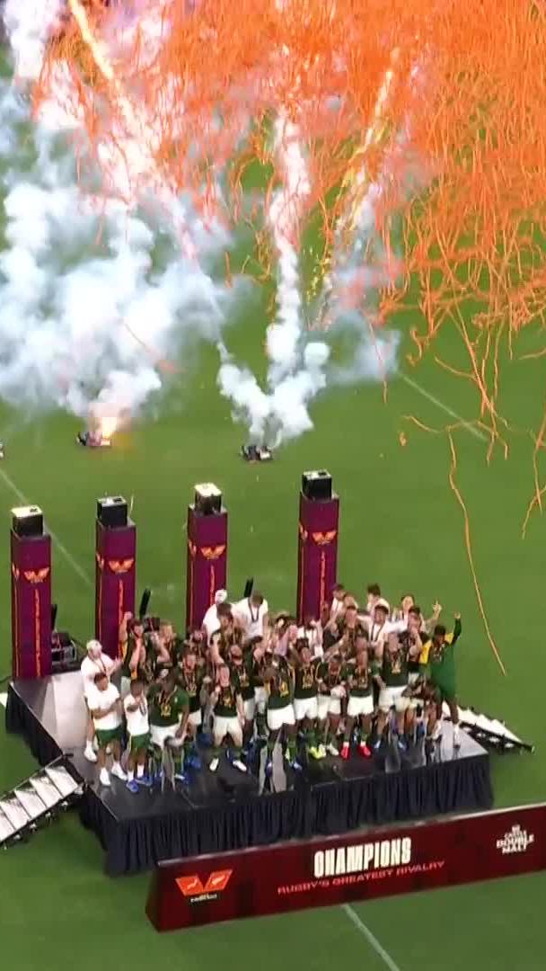 The Springboks add to their growing trophy cabinet 🏆🇿🇦 The #RugbysGreatestRivalry trophy is headed to South Africa 👏 #RugbysGreatestRivalry | #SSRugby