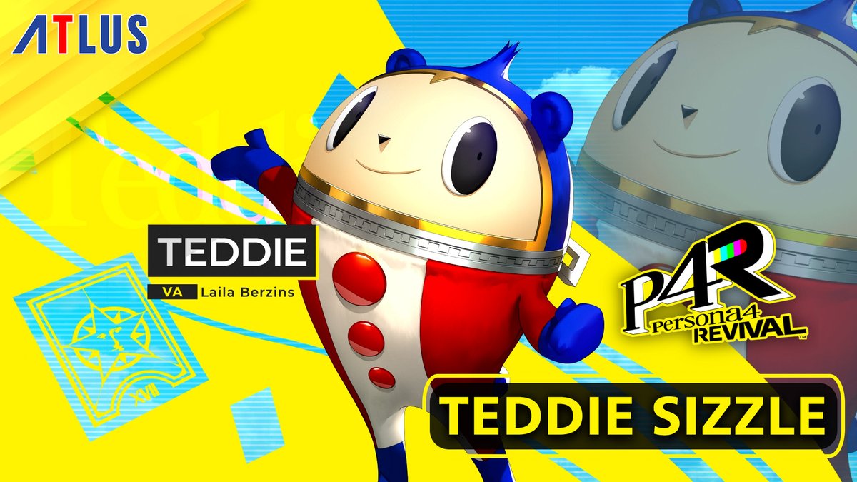 We’re BEAR-y excited for this one… 🐻 Team up with Teddie, voiced by Laila Berzins, in Persona 4 Revival! Laila Berzins VO Pre-order now: