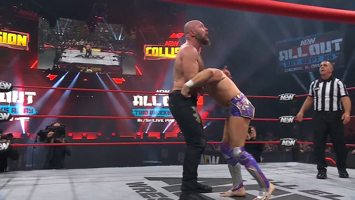 An incredible win in an incredible match for the AEW Continental Champion, Jon Moxley, two weeks before his AEW World Title Match against the Champion, Will Ospreay • ウィル・オスプレイ, at #AEWAllOut! Watch #AEWCollision LIVE on TNT & HBO Max