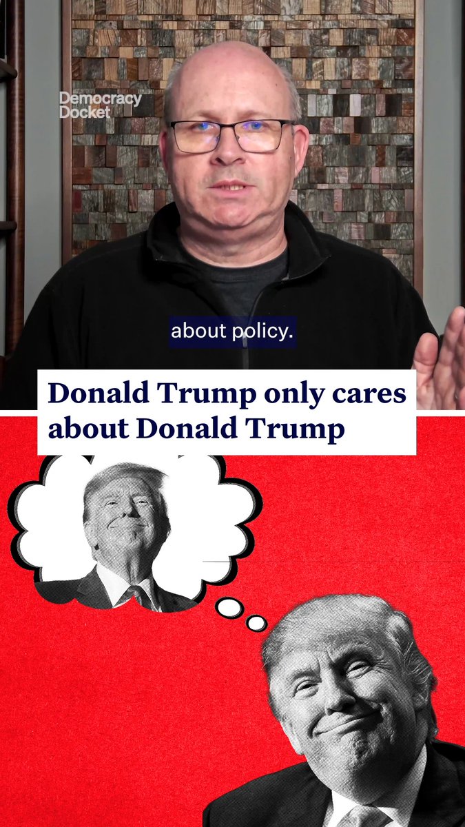 Trump doesn’t care about the economy. Or policy. Or tariffs. Or gas prices. Or Iran. “The only thing Donald Trump really cares about is Donald Trump,” Marc Elias says. Help us fight back against his incessant clinging to power: