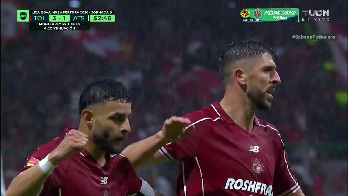 Chinguen a su madre que golazo de Paulinho. Como juega el Toluca. 🔥