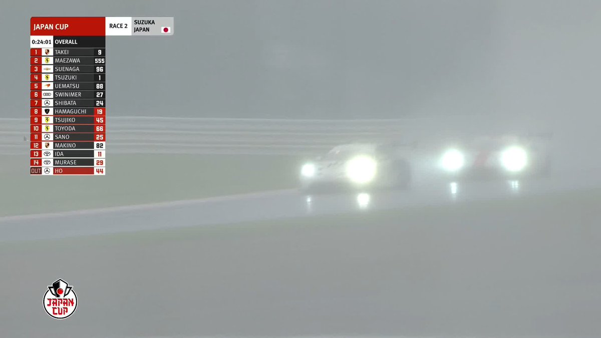 555号車の前澤友作選手がスプーンコーナーで9号車を捉えてトップに浮上！ LIVE配信📺 #JapanCup