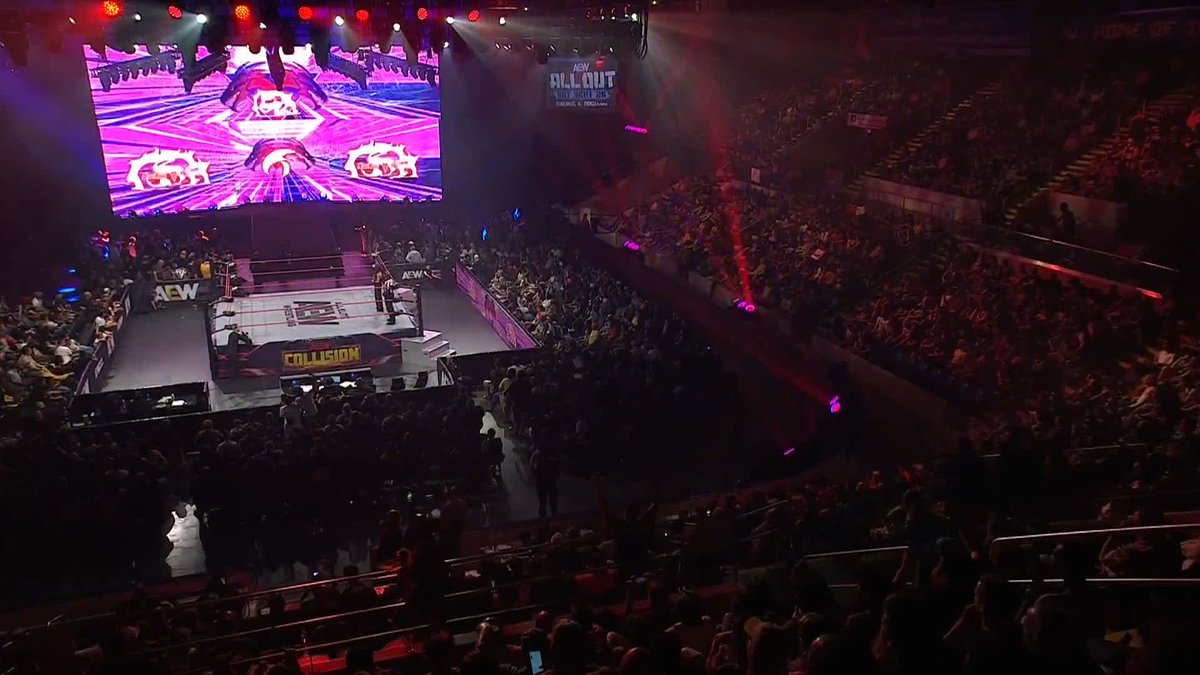 KOFI & CREED, NEW LEVEL’S FIRST EVER ENTRANCE ON AEW COLLISION. 🦄🦄