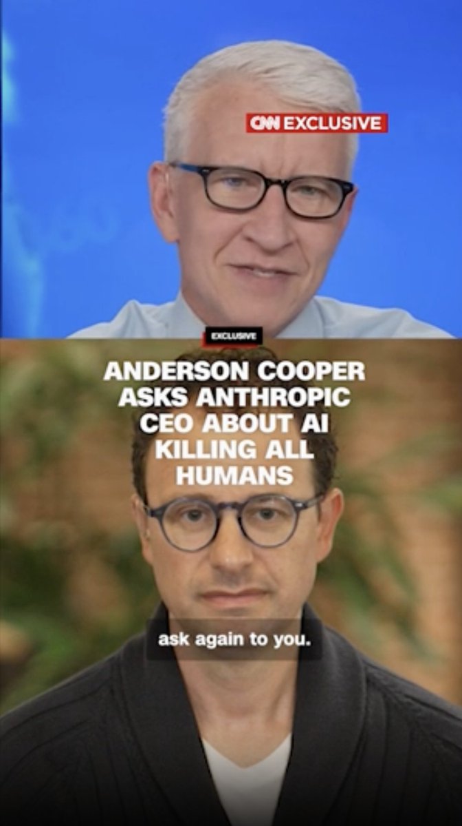 In an exclusive interview with CNN’s Anderson Cooper, Anthropic CEO Dario Amodei reacts to an employee who quit over concerns that AI could wipe out humanity and discusses his proposal to slow down development of the technology.