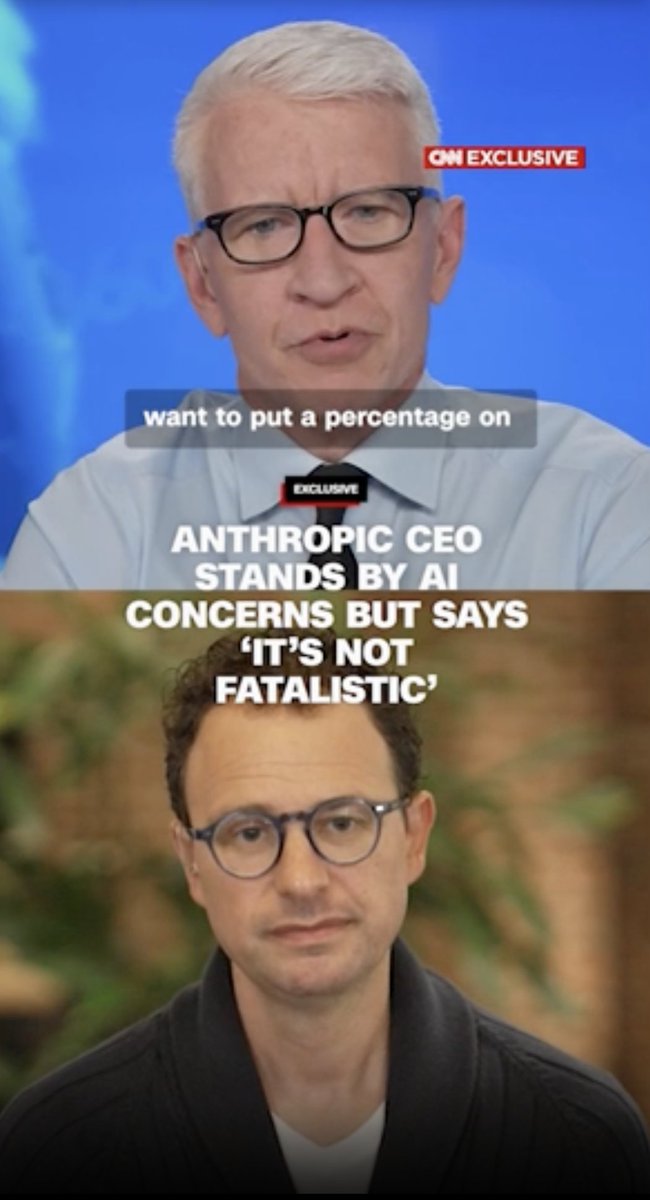 In an exclusive interview with CNN’s Anderson Cooper, Anthropic CEO Dario Amodei says he stands by concerns and risks over AI especially if AI companies respond in the “wrong way” but says “it’s not fatalistic” if companies, governments and individuals each play a role to push AI’s future in the “right way.”
