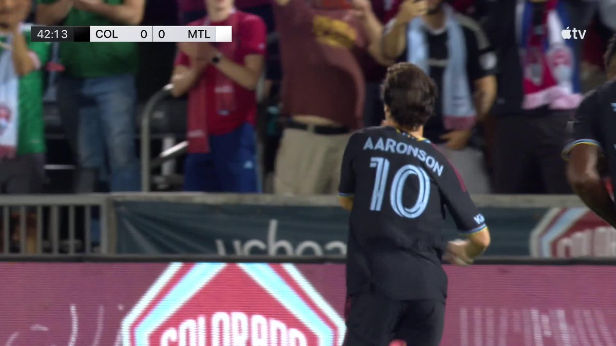 Paxten Aaronson tucks it away 💫 Colorado Rapids lead from the spot at home! 📺 Apple TV: