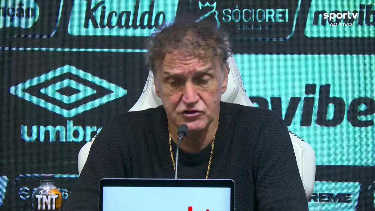 Cuca, após Santos 2 x 1 Cruzeiro: "Saio muito contente do jogo, da partida toda, do primeiro minuto até o final". #futebol #santos #cruzeiro #brasileirao