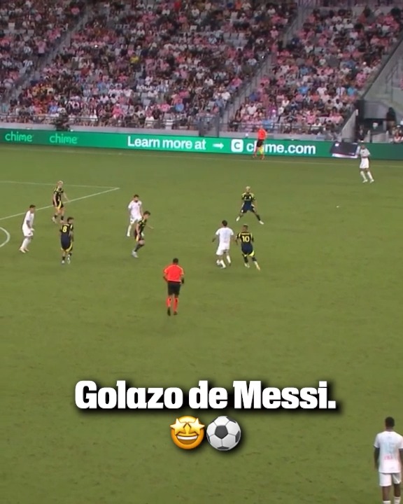 Qué golazo el de Messi.😮💨⚽️🔥 (Vía MLS por Apple TV)