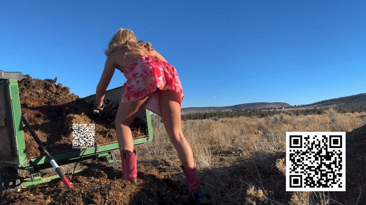 It’s a dirty job, but some blonde’s gotta do it in a sundress