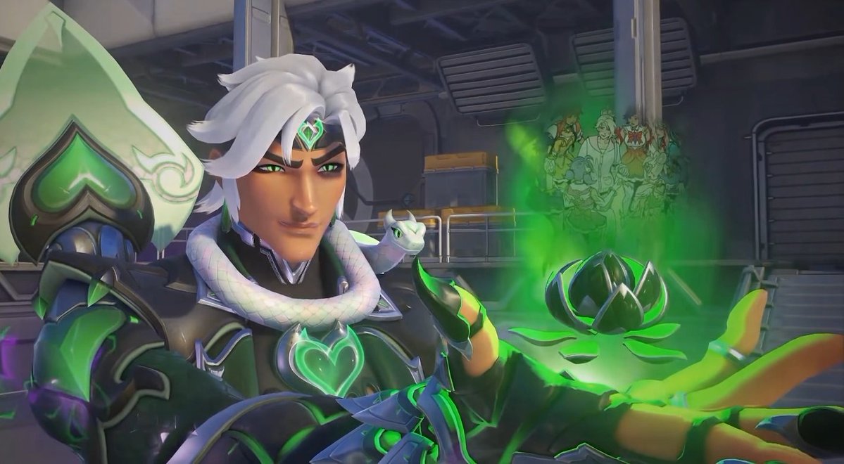 New Dokiwatch Lifeweaver Skin In-game Animation and Highlights 🐍 The #Overwatch Lifeweaver Dokiwatch 2.0 skin has been revealed 🪷