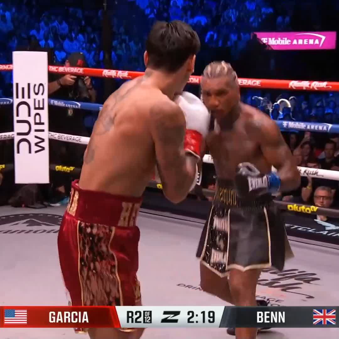 SE ACABOOOOOÓ 🧨 García noquea en el segundo round de forma trepidante 🔥 #GarciaBenn | En vivo por Paramount+ Deportes
