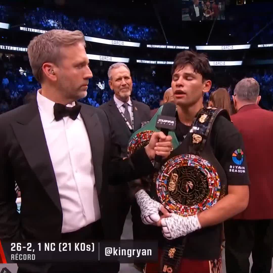 VIVA MEXICO 🇲🇽 Ryan Garcia agradecido por haber peleado en la semana de la independencia de México ‼️‼️ #GarciaBenn | En vivo por Paramount+ Deportes