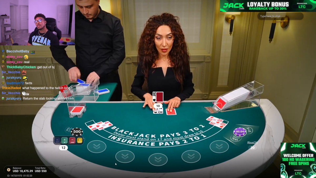 HOLY SH-T LowTierGod accidentally MISSCLICKED and STILL HIT for $1,000 on Jack's Blackjack 😭💰