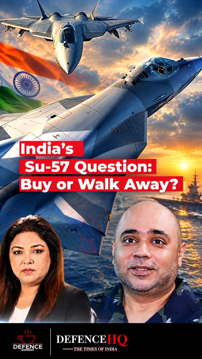 “We Should Not Buy It”: Abhijit Mitra Explains the Su-57 Problem India currently does not have a fifth-generation fighter, while China has already deployed fifth-generation aircraft. In this interview, Abhijit Mitra explains why India previously walked away from the Russian fighter project, and why he argues that the Su-57 still has major problems when it comes to stealth, radar cross-section and its fifth-generation credentials. #India #Russia #Su57 #FifthGenerationFighter #IndianAirForce #China #FighterJets #Defence #Military #Mitra #TOI Aditi Prasad Abhijit Iyer-Mitra