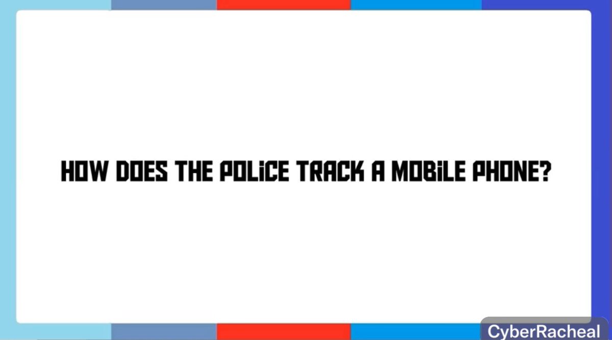 How burner phones get tracked.
