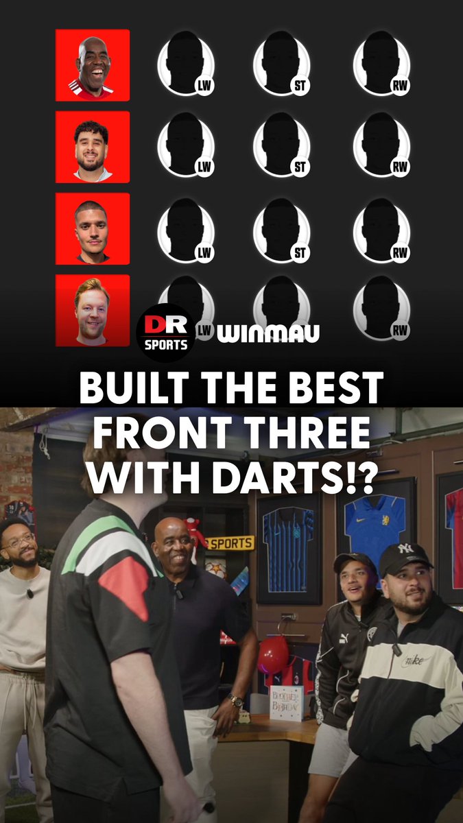 Who built the BEST front three on the panel?! 🎯😮 Winmau is the Force Behind Darts. Check out the @winmau gear we’re playing with, and more 👉 #DROriginals