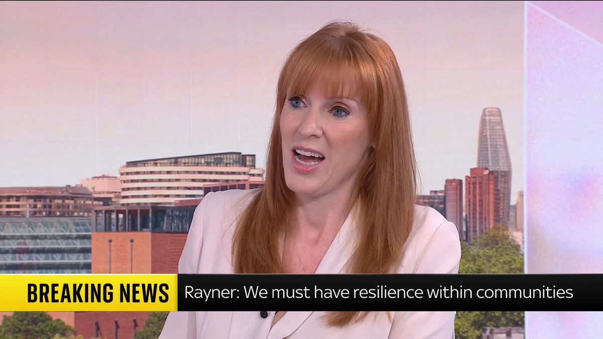 Angela Rayner has defended Andy Burnham's comments that national security 'can't come at the expense of social security', which caused some controversy earlier this week. She tells Rachel Johnson the PM's point was you have to have 'resilience within your own communities'.