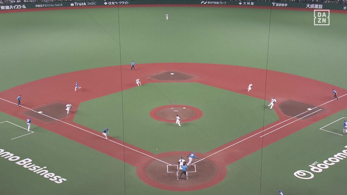 鮮やかな2ランスクイズ 打者：進藤勇也 二走：水野達稀 三走：郡司裕也 ⚾️西武×日本ハム #lovefighters #だったらDAZN