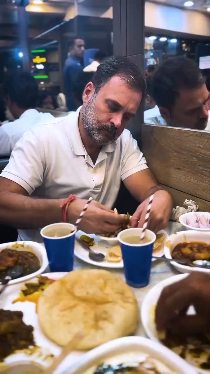 He just can not keep himself away from Chhole Bhature