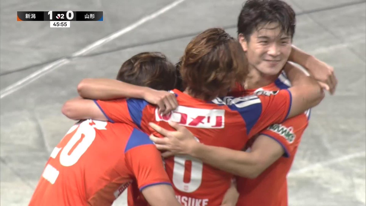 パスワークで崩して最後は冷静にゴール💫 🎦 ゴール動画 🏆 明治安田J2リーグ 🆚 新潟vs山形 🔢 1-0 ⌚️ 46分 ⚽️ 前田 椋介(新潟) #Jリーグ