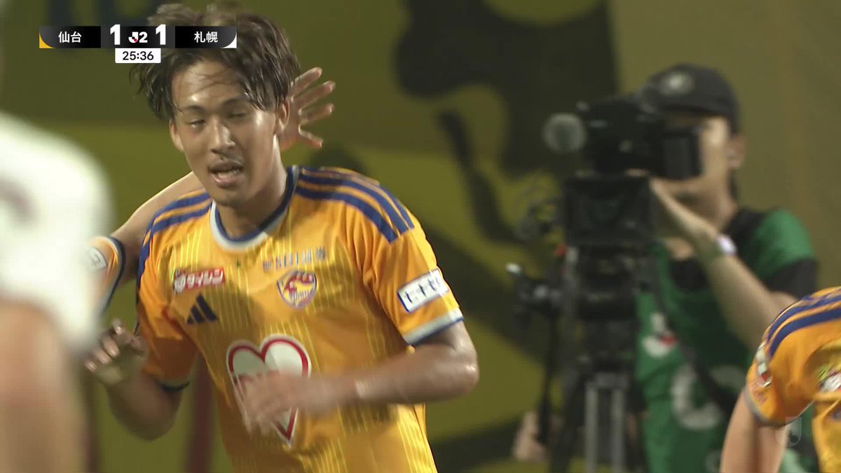 🎦 ゴール動画 🏆 明治安田Ｊ２リーグ 🆚 仙台vs札幌 🔢 1-1 ⌚️ 26分 ⚽️ 武田 英寿（仙台） #Ｊリーグ