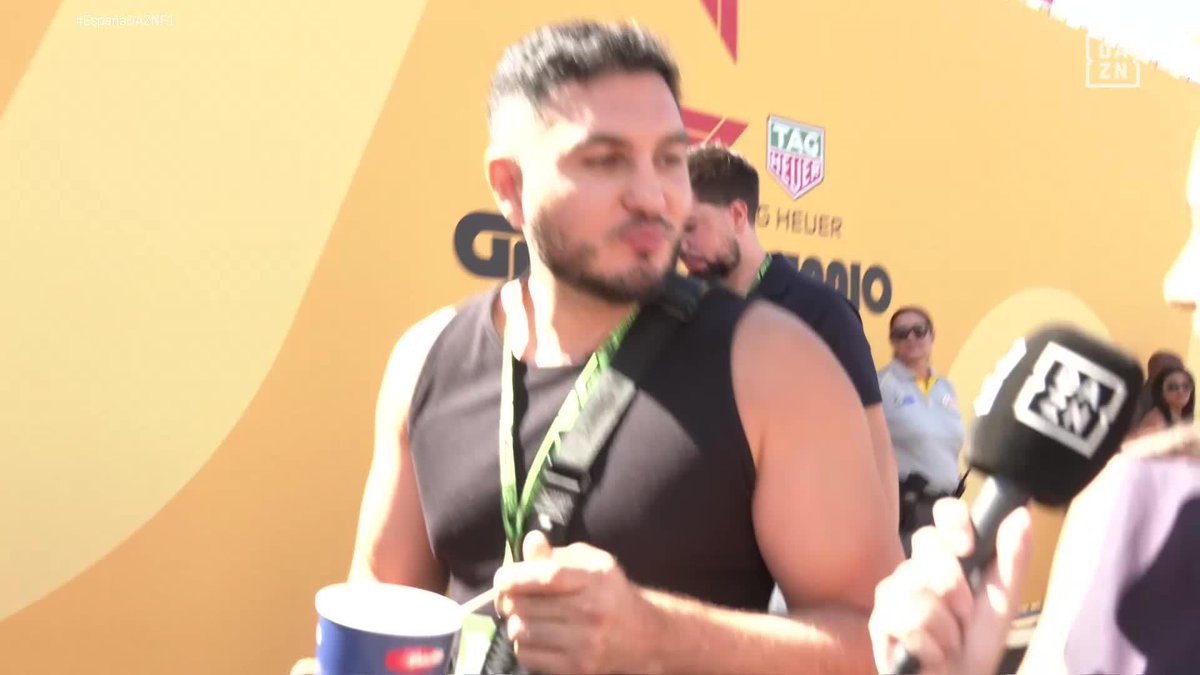 Omar Montes está encantado con la comida del #MADRING 😂 #EspañaDAZNF1 🇪🇸