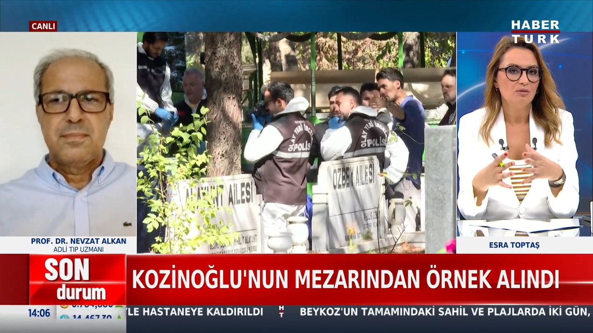 📌Mezar açıldı, uzmanlar ne buldu? Kaşif Kozinoğlu'nun mezarı ölümünden 15 yıl sonra açıldı. Kozinoğlu'nun vücut bütünlüğünün bozulmadığı belirlendi. Adli Tıp Uzmanı Prof. Dr. Nevzat Alkan #HaberBülteni'nde anlattı.
