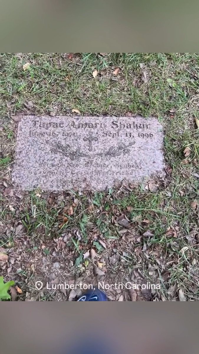 30 years ago today, we lost the great Tupac Amaru Shakur. 🙏🕊️ Hard to even comprehend that it’s been three whole decades. I still remember those six days in September 1996, hoping somehow he was going to pull through. Pac was so much more than a rapper. He was a poet, an actor, a critical thinker, a revolutionary voice, a mass of contradictions and, in hindsight, almost too prophetic. He had an extraordinary ability to put anger, poverty, injustice, love, fear and vulnerability into words. His stature has only grown - and so much of what he spoke about feels even more relevant today than it did during the short time he was here. And something even many other lifelong Pac fans still don’t know - this is his actual resting place. After Pac was cremated, his family and friends gathered in Malibu with the intention of releasing his ashes into the Pacific. Only a small portion were scattered there. During the ceremony, a huge wave suddenly hit Afeni and knocked her over - something some of those present interpreted as a message from her son. Afeni ultimately kept the majority of Pac’s ashes with her. In 2002, Afeni returned to her native Lumberton, North Carolina, where she had built a home on a 56-acre property. She later had her son’s ashes buried there beneath the headstone you see in this video. For nearly 30 years, most of the world believed Pac had simply been scattered to the ocean. All that time, he had been resting quietly on his mother’s private land. 30 years later, his music, his words, his influence and his spirit are still everywhere. There genuinely will never be another one. I’m glad he finally received at least a small measure of the justice he had been denied for so long. Rest easy, Pac. Life goes on… but you will never be forgotten. 🙏 1971 - 1996 #2Pac #Tupac #TupacShakur #HipHop #RIP2Pac