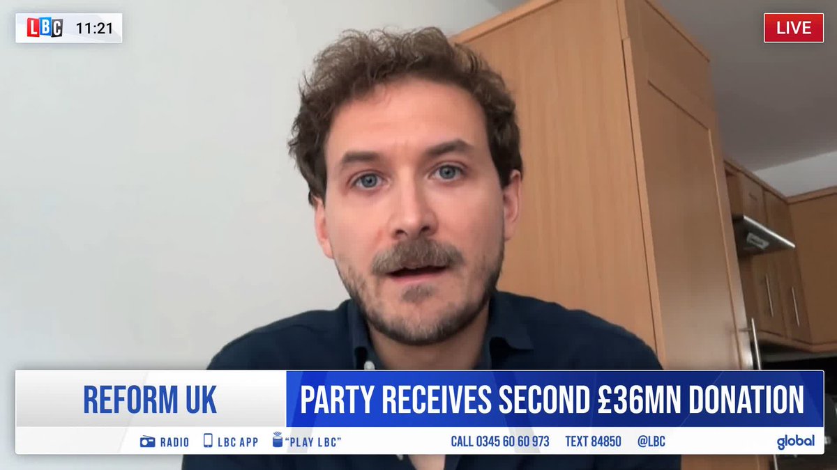 'It's difficult to conclude this is anything other than buying a political party.' Journalist Sam Bright, who was banned from Reform's conference, reacts to the 'earthquake' donations the party received from crypto billionaires. @Lewis_Goodall