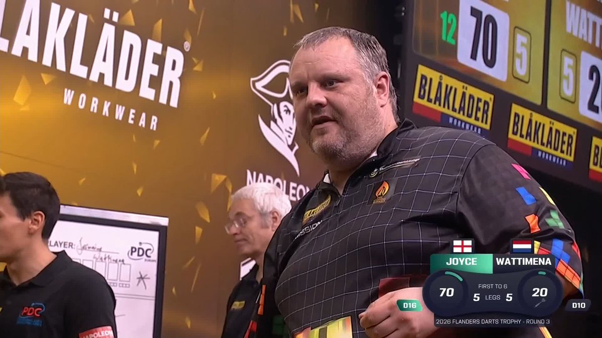 JOYCE SURVIVES! After being dragged into a last-leg decider, Ryan Joyce keeps it together to pin his trusted double 16 and defeat Jermaine Wattimena 6-5! 📺 #ET13