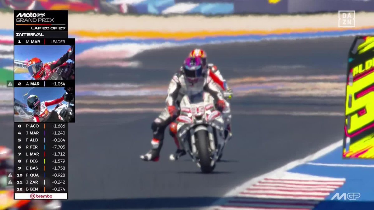 Marc Márquez se sitúa como líder del Mundial tras la pasada de Fermín Aldeguer a Jorge Martín 💥 #SanMarinoGP 🇸🇲 #MotoGP 🏁