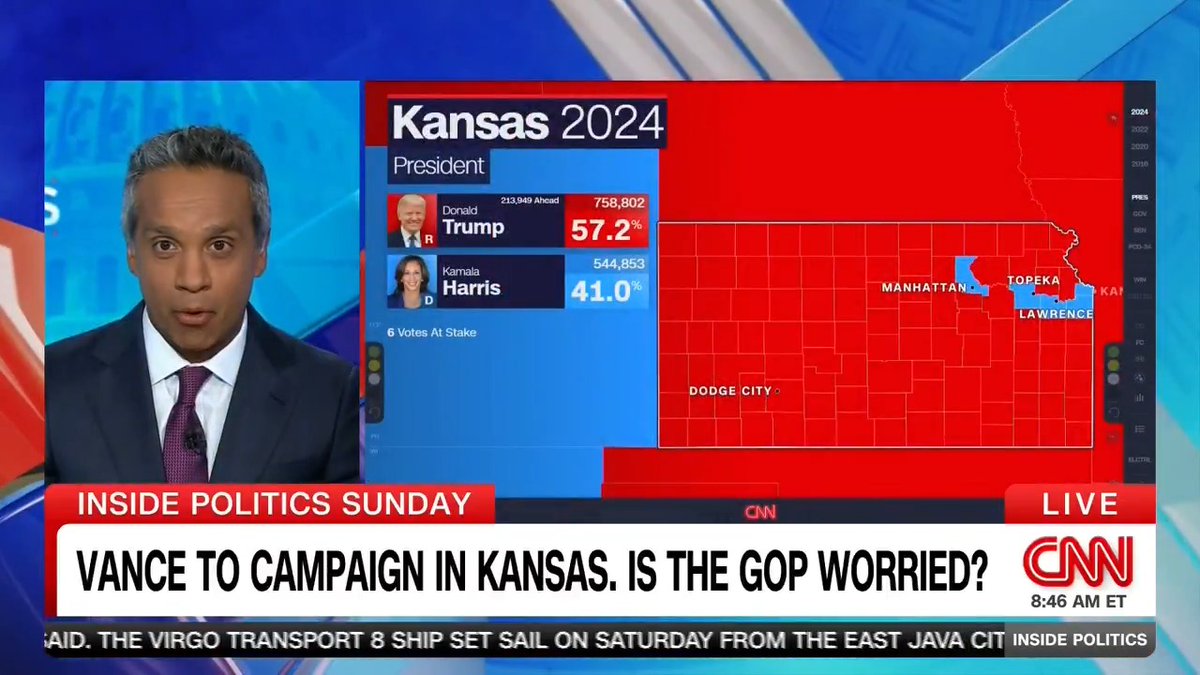 Is the GOP worried about Kansas? John Bresnahan says yes, after tariffs affected a major employer & beef imports hit Kansas cattle farmers. "Everything Trump is killing these guys on—these big issues that are the number one issues with the voters," he tells Manu Raju. #InsidePolitics