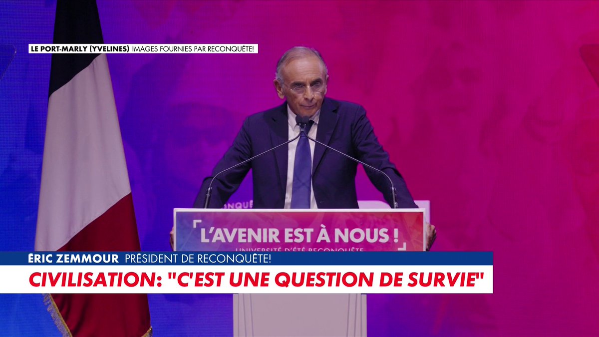 Immigration : «Aucune civilisation dans l’Histoire n’a jamais survécu à un changement de peuple», insiste Éric Zemmour Toute l'info est à retrouver sur