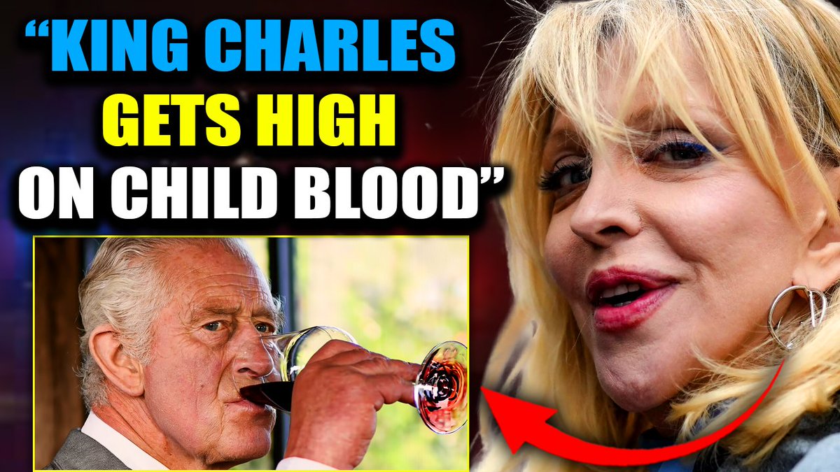 Courtney Love Reveals She 'Got High on Child Blood' With King Charles King Charles is not human, according to Courtney Love. She says it's not just Charles, it’s the senior ranks of the Royal family. Courtney would know. She dated Queen Camilla's godson. And she says Charles has a taste for adrenochrome. A penchant for human flesh. And a crippling addiction to both.