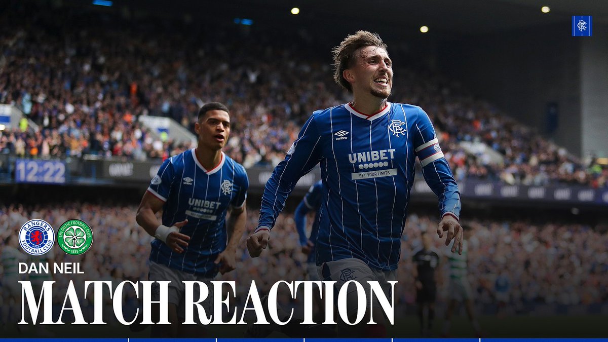 🎙️ Dan Neil spoke to RangersTV following this afternoon’s Old Firm victory in the Premier Sports Cup.