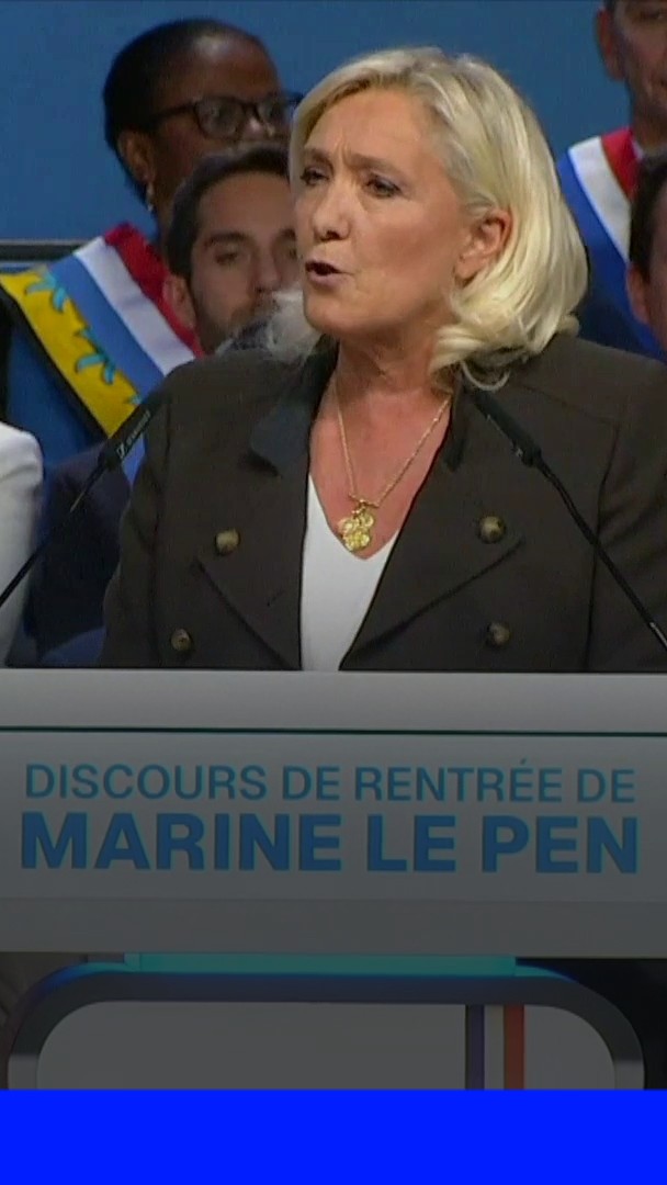 Présidentielle 2027: "C'est un combat contre les forces du déclin", déclare Marine Le Pen, candidate du RN