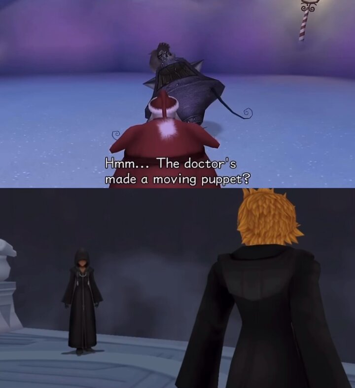 I be playing kingdom hearts and thinking “the disney worlds aren't relevant to the plot at all!” but then they pull some shit like this